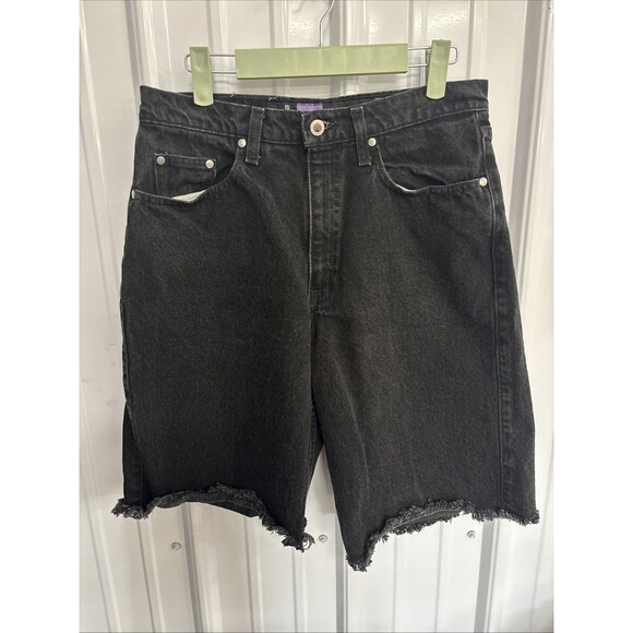 Y2K Levis SilverTab Baggy Black Cut Off Shorts Size 30 - Picture 1 of 6